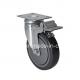 Durable Ball Bearing 130kg Load Capacity 5 Medium Edl Plate Brake PU Caster Z5725-77