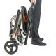 Portable Linkage Brake Foldable Transport Wheelchair Lightweight