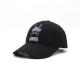 60cm Embroidered Baseball Caps Black And White Self Fabric Backclosure Constructed Hats