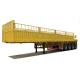 40ft 3 Axle Flatbed Semi Trailers KTL Painting Container Trailer Truck Fence Cargo