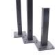 Silver Square Pipe Tube Decorate Wood T Shelf Brackets with CNC Stamping Equipments