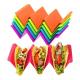 Colorful Taco Holder Taco Tray Plate with Handle Each Can Hold 2 or 3 Tacos, BPA Free PP Material