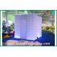 Photo Booth Decorations Purple Square Inflatable LED Photo Booth Enclosure With Led Lights