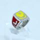 FAshion 316L Stainless Steel Ring With Enamel LRX194