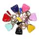 Cute Glitter Leather No Zipper 2cm Change Purse Keychain Handmade