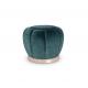 popular round luxury upholstery ottoman new design stainless steel base