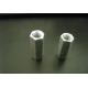Rustless Stainless Hex Long Nut , Long Threaded Nut White Zinc Surface Treatment
