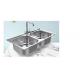 Two Vegetable Washing Basin 30 Inch Double Basin Farmhouse Sink With Accessories