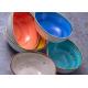 5 Inch Multicolor Speckle Ceramic Bowl Set With Rim