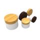 Industrial Cosmetic 10g 20g 30g 50g 100g 150g 200g 250g PP Cream Jar with Bamboo Lids
