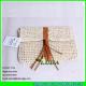 LUDA  macrame straw handbags paper straw pouch clutch