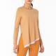 Orange Nude Yoga Long Sleeve Top Women'S Irregular Breathable Sports T - Shirt