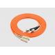 3M ST/SC Duplex Multimode Fiber Patch Cable Orange 50/125 OM2 3.0mm