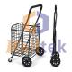 EVA Wheel Steel Folding Supermarket Trolley Cart Q235 Steel For Shopping