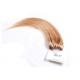 Pro - Bonded Light Brown Micro Ring Hair Extensions Human Hair Double Wefted