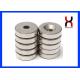 Color Zinc Round Countersunk Rare Earth Magnets For Mounting Screws