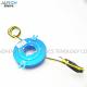 Min Thickness 6.5mm Pancake Slip Ring Electrical 250RPM Speed Gold - Gold