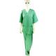 Unisex Disposable Scrub Suits V Neck Disposable Protective Gowns EO Sterilized