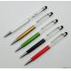 promotional crystal ball pen with phone screen touch tip, touch crystal pen