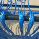 ultra long UHMWPE rope mooring /marine /sling with blue color