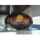 Waterproof and Fireproof Black 0.18mm PVC Oval Balloon with Total Digital Printing