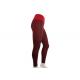 OEM Design Womens Seamless Leggings Red Compression