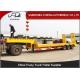 Heavy duty 3 axles spring ramp low loader truck trailer for sale
