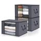 Non Woven Storage Box With Lids And Handle for Organizing Clothes Rectangle Load ＞10kg