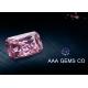 Radiant Cut Colored Pink Moissanite For Decoration VVS1 In Clarity