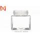 Smooth Surface Glass Storage Jars , Microwave Safe Glass Containers Detachable Lid