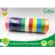 Backing Printed Colored Masking Tape For Car Paint , Labeling , Decorating