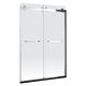 Collision Avoidance Design Aluminum Bathroom Doors Frosted Glass ISO9001