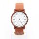 Complete Calendar Minimalist Leather Watch Red Sandalwood Watch Private Label