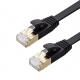Standard 24AWG Bare Copper Ethernet Patch Cable Black / White / Blue Color