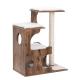 Fantasy Solid Wood Songmics Cat Tree Affordable Medium Three Bed Cave Equipped