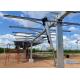 Galvanized Steel PV Ground Solar Tracker Mounting System Single Column