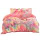 Rainbow Color Luxury Shaggy Super Soft Warm Mink Velvet Crystal Velvet Bedding Sets