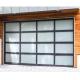 Powder Coated Aluminum Sectional Door with Double Glazing Glass - Manual Or Automatic Opening tempered glass garage Door