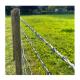 Hot Dip Galvanized Diamond Shape Cyclone Wire Mesh Chain Link Fence with Top Barbed Wire