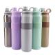 Keep Hot Cold Leak-Proof Stainless Steel Vacuum Insulated Water Bottle, Reusable Bpa Free Metal Sport Flask Bottles with Handle