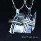 Fashion Top Trendy Stainless Steel Cross Necklace Pendant LPC193