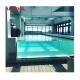 Outdoor Swimming Pool with Clear/Transparent Acrylic Waterfall Wall and Sheets Kit