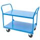Customized 1200LB 2 Tier Trolley Metal Utility Cart With Double Handle