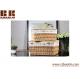 Popular eco-friendly square PVC woven storage basket for flower gift, baby gift
