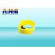 YELLOW Waterproof Foot Ring Passive Rfid Tags For Chicken Duck Goose