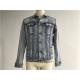 Popular Light Wash Denim Jacket Mens Sherpa Lined Trucker Jacket TW76524