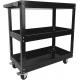 Mechanic Storage Cart Utility Cart Commercial Tool Shelves Rolling Carts with Brake Wheels