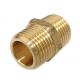 3/4 NPT Brass Tube Fitting Hex Nipple Male Pipe Adapter