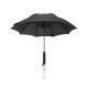 Air Fan Water Spray Straight Handle Umbrella Black And Manual Open Custom Golf Umbrellas