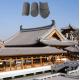 Clay Japanese Roof Tiles Commercial Reconstructing Traditional House Temple